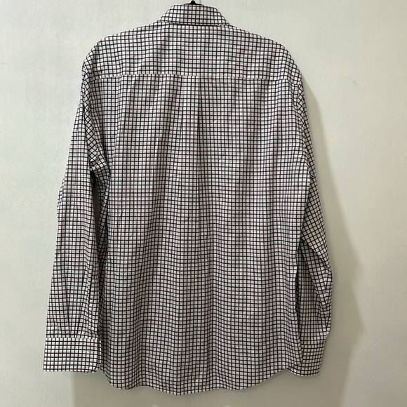 PETER MILLAR MENS BUTTON DOWN SHIRT CHECKER PLAID WHITE SZ LG - Picture 3 of 11